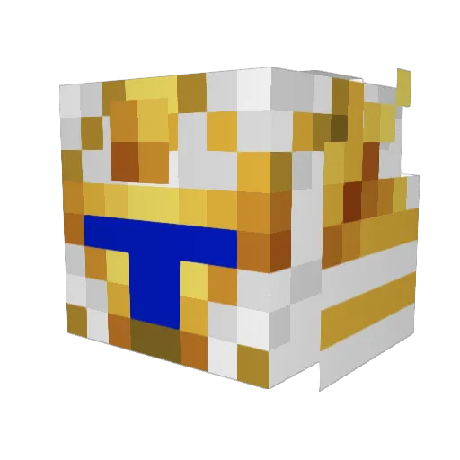 Etho12 Minecraft avatar head, 3D render