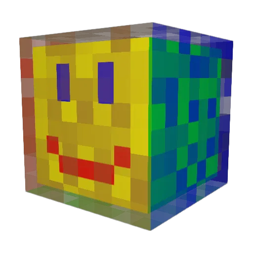 Etho45 Minecraft avatar head, 3D render