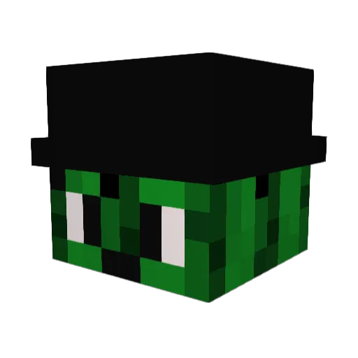 Ethoo_ Minecraft avatar head, 3D render