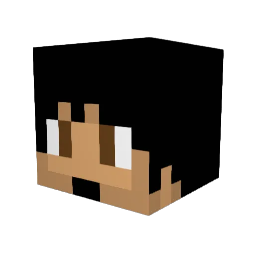 EthosGamerFTK Minecraft avatar head, 3D render