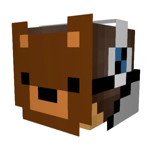 Ethsoccer Minecraft avatar head, 3D render