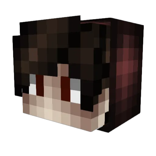 Ethwn Minecraft avatar head, 3D render