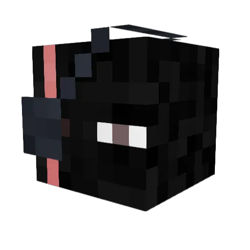 Ethxereal Minecraft avatar head, 3D render