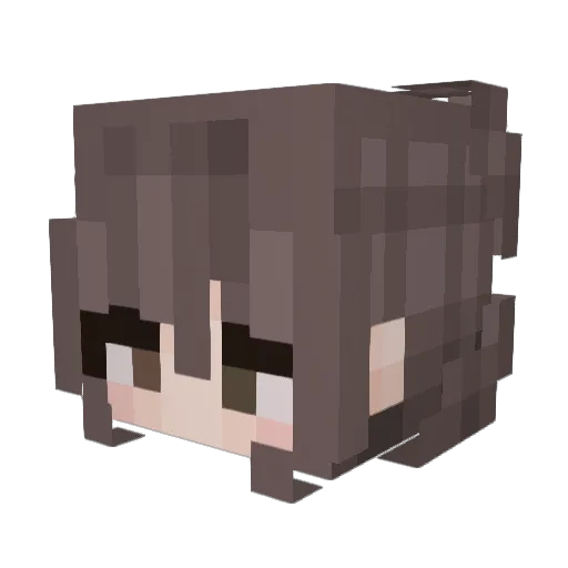 Ethyrr_ Minecraft avatar head, 3D render