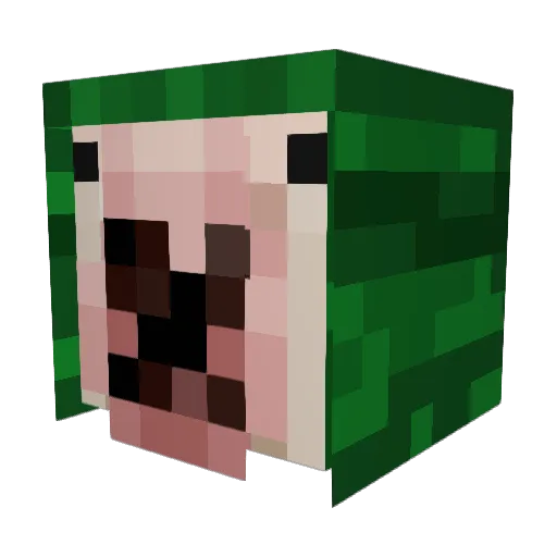 EtieBoy Minecraft avatar head, 3D render