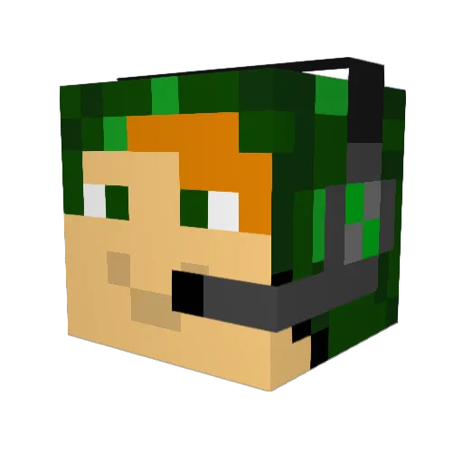 Etienne311 Minecraft avatar head, 3D render