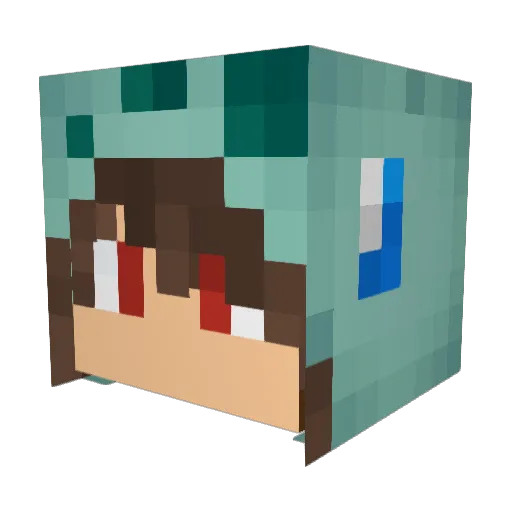 Etihw069 Minecraft avatar head, 3D render