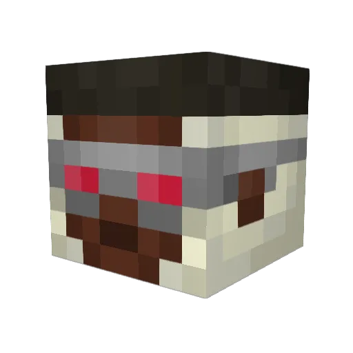 Etinni Minecraft avatar head, 3D render