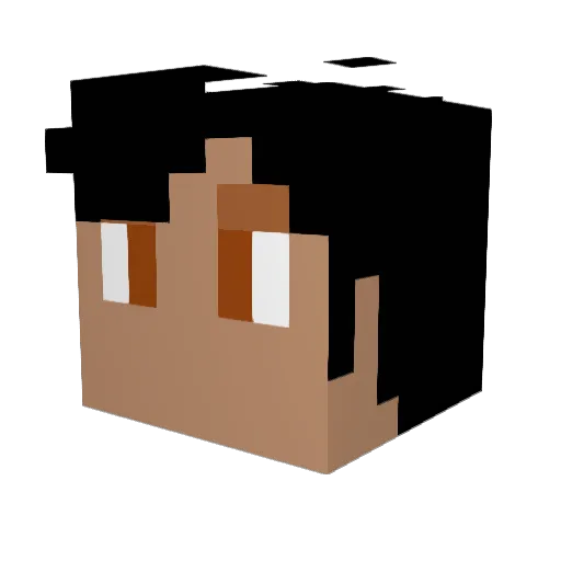Etiroyal Minecraft avatar head, 3D render