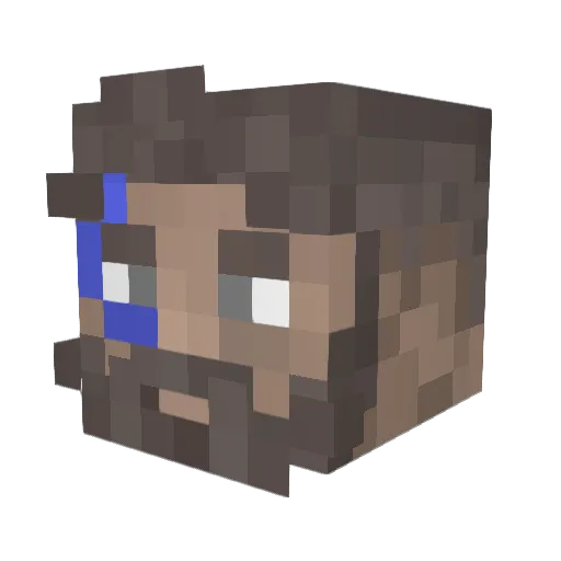 Etjor Minecraft avatar head, 3D render