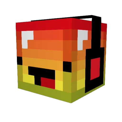 Etn12345 Minecraft avatar head, 3D render
