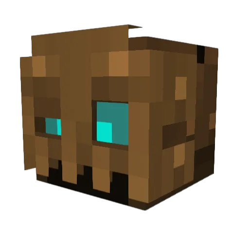 Etn Minecraft avatar head, 3D render