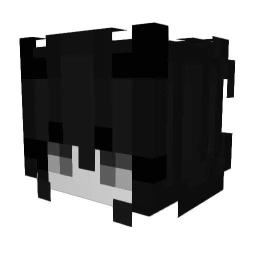 Etnaise Minecraft avatar head, 3D render