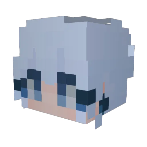 Etnv_ Minecraft avatar head, 3D render