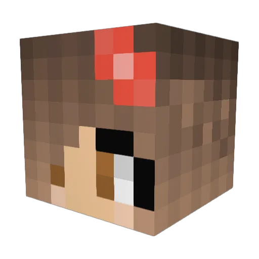 EtoileDeMer Minecraft avatar head, 3D render