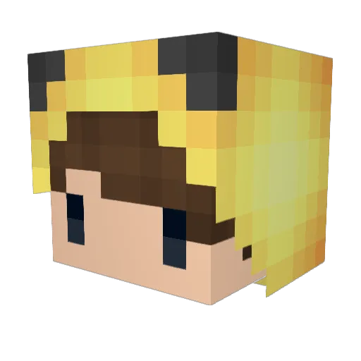 EtosHD Minecraft avatar head, 3D render