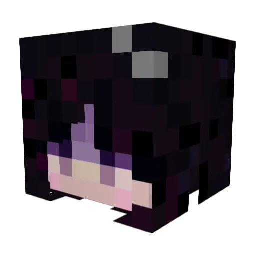 Etra1 Minecraft avatar head, 3D render