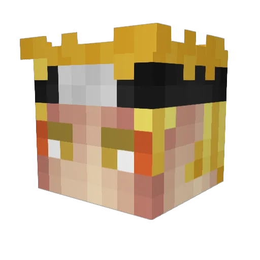 Etra420 Minecraft avatar head, 3D render