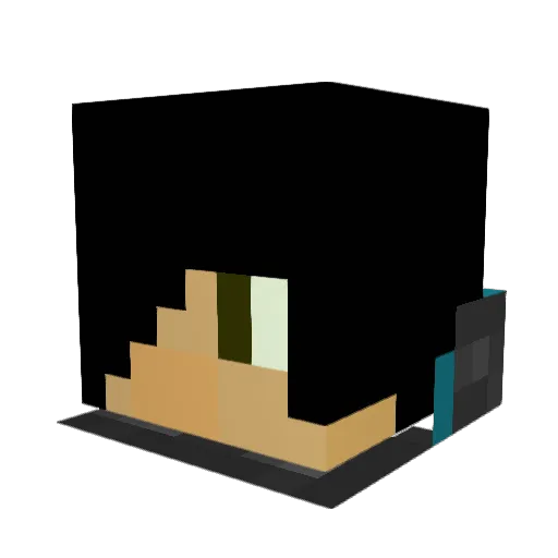 Etramis_Raizel Minecraft avatar head, 3D render