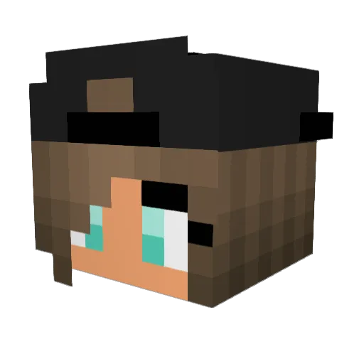 Etta611 Minecraft avatar head, 3D render