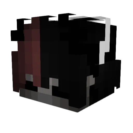 Ettacent Minecraft avatar head, 3D render