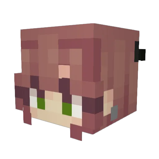 Ettelen Minecraft avatar head, 3D render