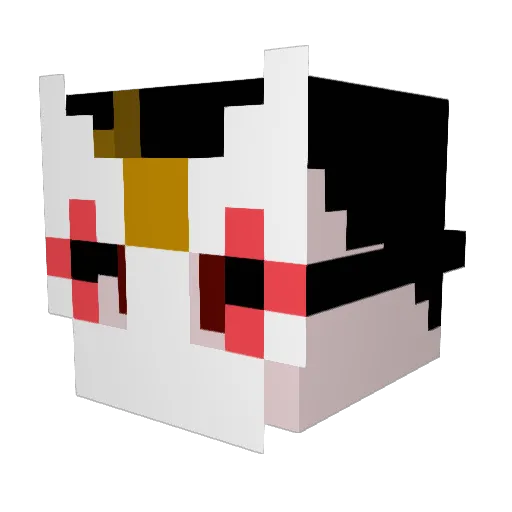 EttoRex0 Minecraft avatar head, 3D render