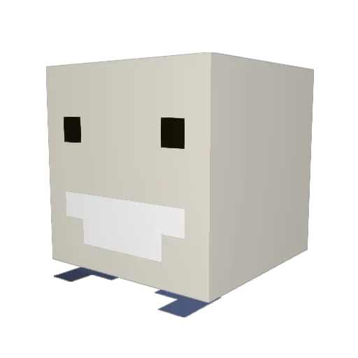 Etukeno Minecraft avatar head, 3D render