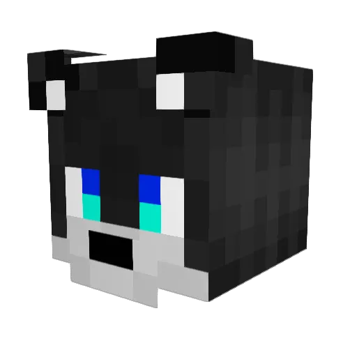 Etun_ Minecraft avatar head, 3D render