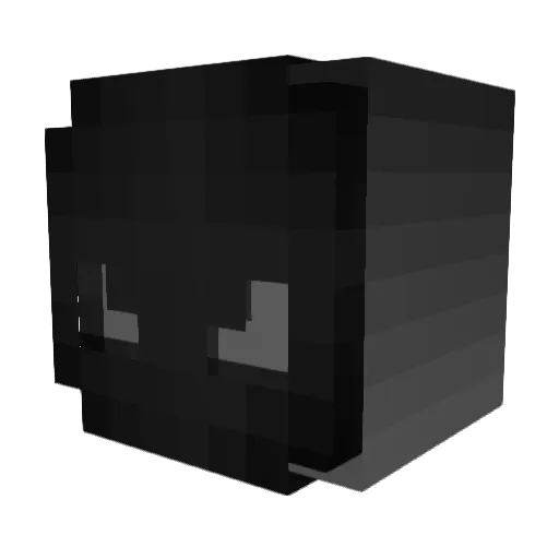 Eturnity Minecraft avatar head, 3D render