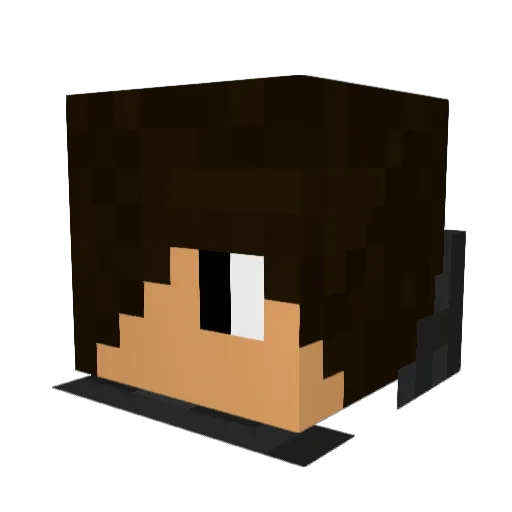 Etwas_Essen Minecraft avatar head, 3D render