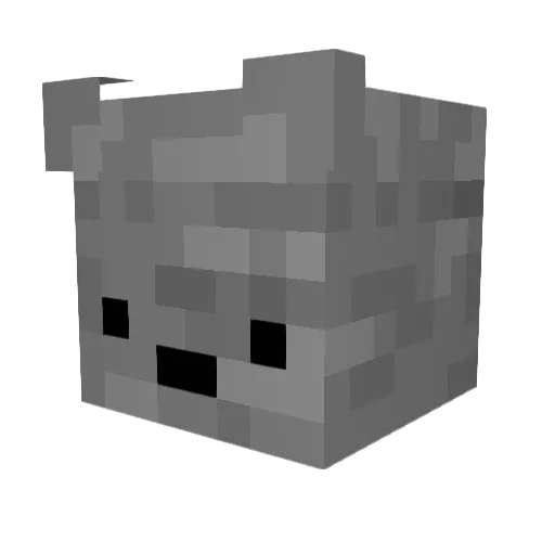 Etxa Minecraft avatar head, 3D render