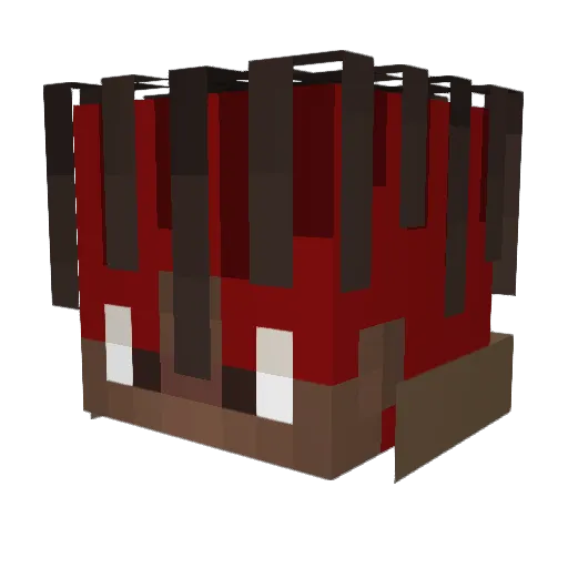Etzkriel Minecraft avatar head, 3D render