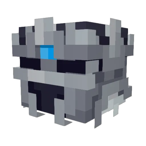 Etzman Minecraft avatar head, 3D render