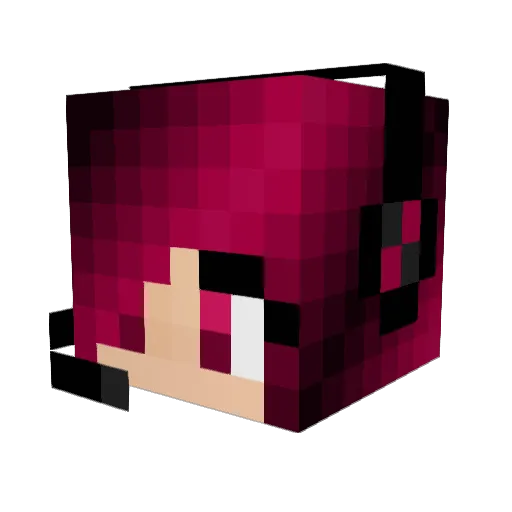EuDanyCG Minecraft avatar head, 3D render