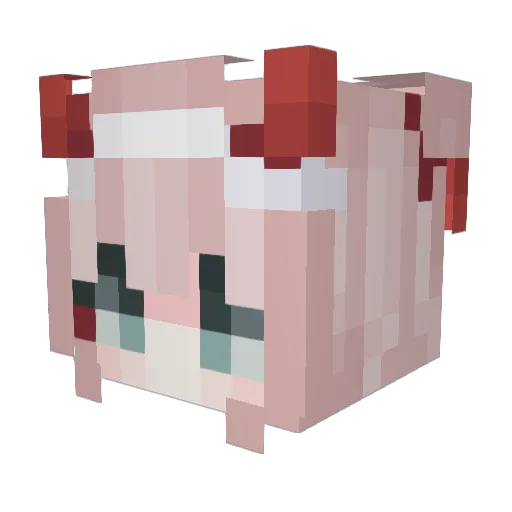 EuKrT Minecraft avatar head, 3D render