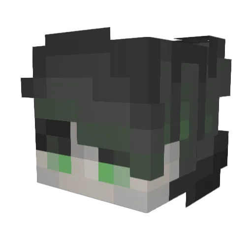 EuLeX101 Minecraft avatar head, 3D render