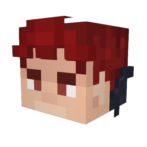 EuMarko Minecraft avatar head, 3D render