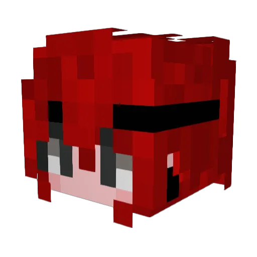 EuPandaH Minecraft avatar head, 3D render