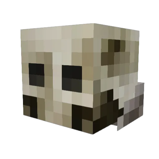 Euakuma Minecraft avatar head, 3D render