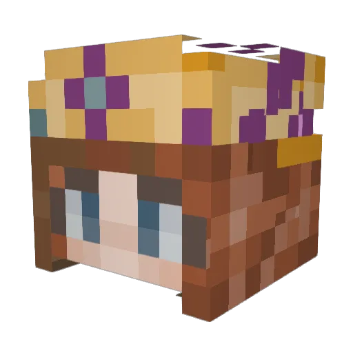 Eubie1077 Minecraft avatar head, 3D render