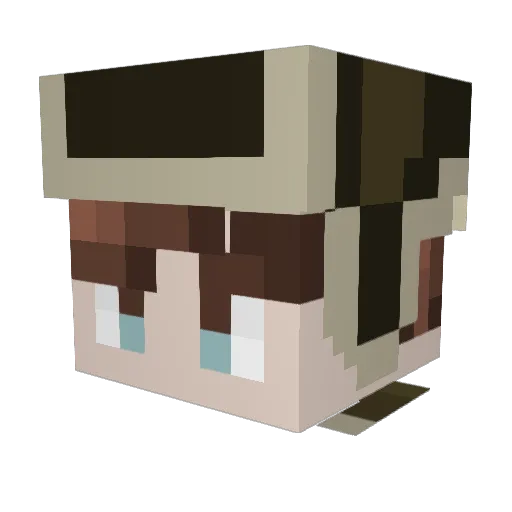 Eucride Minecraft avatar head, 3D render