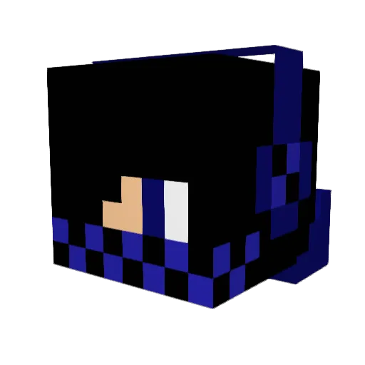 Eucueio Minecraft avatar head, 3D render