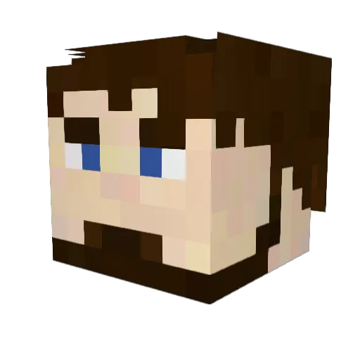 Eudemonix Minecraft avatar head, 3D render