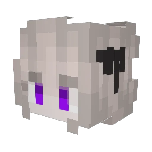 Euderes Minecraft avatar head, 3D render