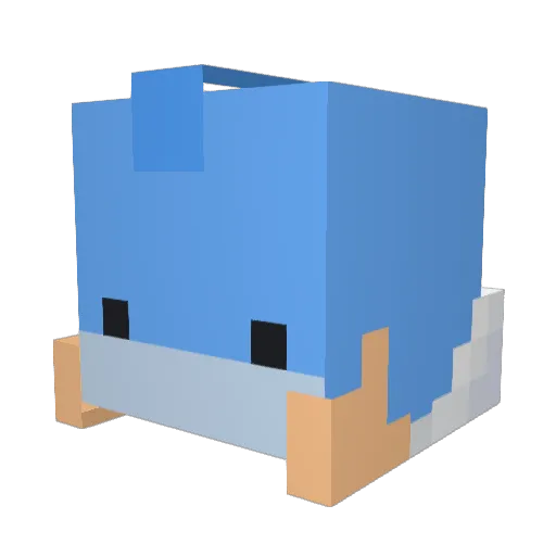 Eug1e7 Minecraft avatar head, 3D render