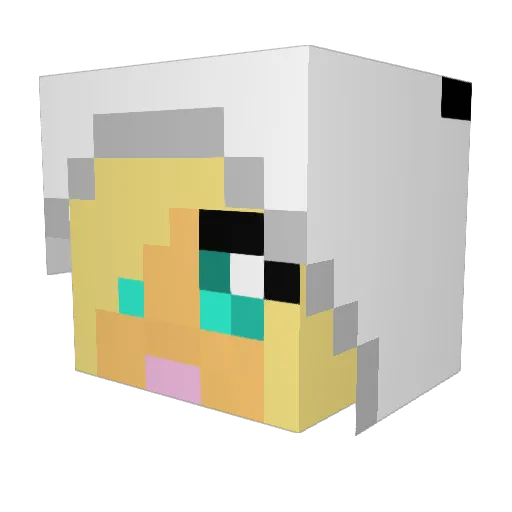 EugenGen Minecraft avatar head, 3D render