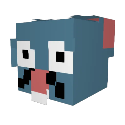 Eugen_19 Minecraft avatar head, 3D render