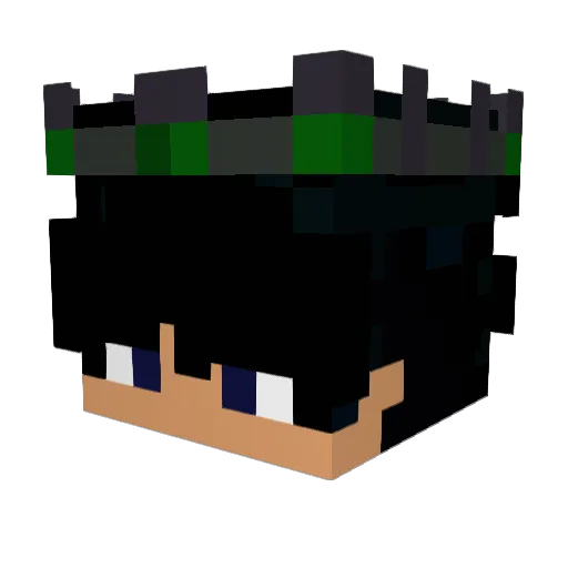 Eugennnnoo Minecraft avatar head, 3D render