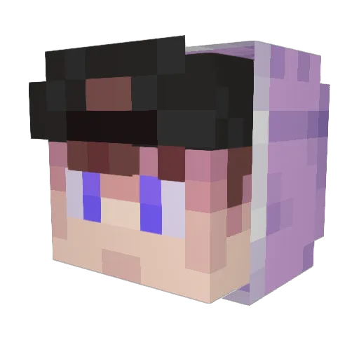 EugeshaYT Minecraft avatar head, 3D render